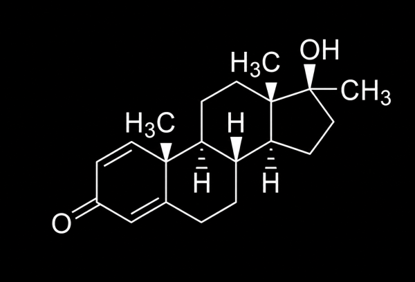 Chemical structure of methandienone (methandrostenolone), known as Dianabol